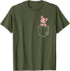 Boys Girls Skinny Pig Mom Gifts T Shirts & Hoodies Funny Kawaii Kids Pet Pocket Hairless Guinea Pig Lover T-Shirt - Olive Green