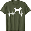 Hundekarelische Bärn-Liebhaber-Geschenke Karelian Bear Heartbeat Dog Mum Dad Pet Gift T-Shirt - Olive Green