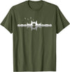 Wir Lieben Berge - Wandern & Camping Apparel Co. Wir Lieben Berge - Bear Hiking Camping Mountains Nature Trekking T-Shirt - Black - Unisex-Adults - Small - Short Sleeve - Classic Fit - Olive Green