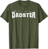 Dadster Matching Family Mom Dad Halloween Party Retro Vintage Dadster Couple Matching Family Mom Halloween T-Shirt - Olive