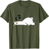 Sleeping Animals Tees And Gifts Llama Sleeping Tired Llama Napping Llama T-Shirt - Olive Green
