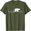bear heartbeat t shirt Bear Heartbeat T-Shirt T-Shirt - Olive Green