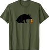 Bear Daddy Little Brown Bottle Popper Pig Head Cleaner Gay Mens T-Shirt T-Shirt - Olive Green