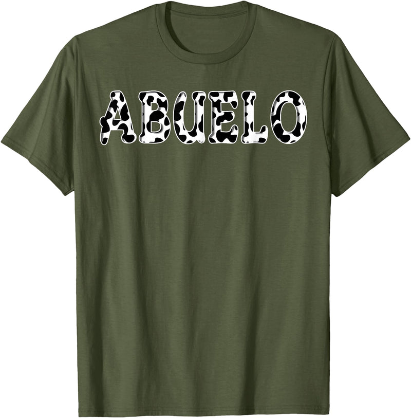 Cow Pattern Print Family Matching Birthday Apparel Cow Abuelo Birthday Family Matching Girl Boy Farm Birthday T-Shirt -