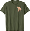 Funny Pig Farmer Gifts Funny Pig in Bag Farm Pig T-Shirt - Olive Green