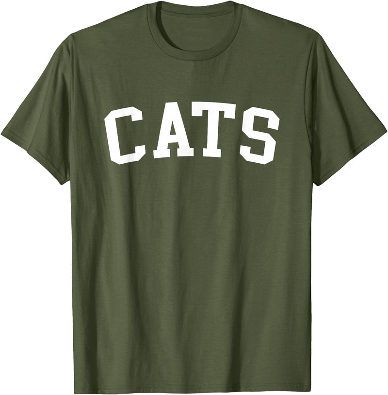 Cats - Style Cats T-Shirt - Olive Green