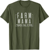 Farm mama raising cows and kids T-Shirt - Olive Green