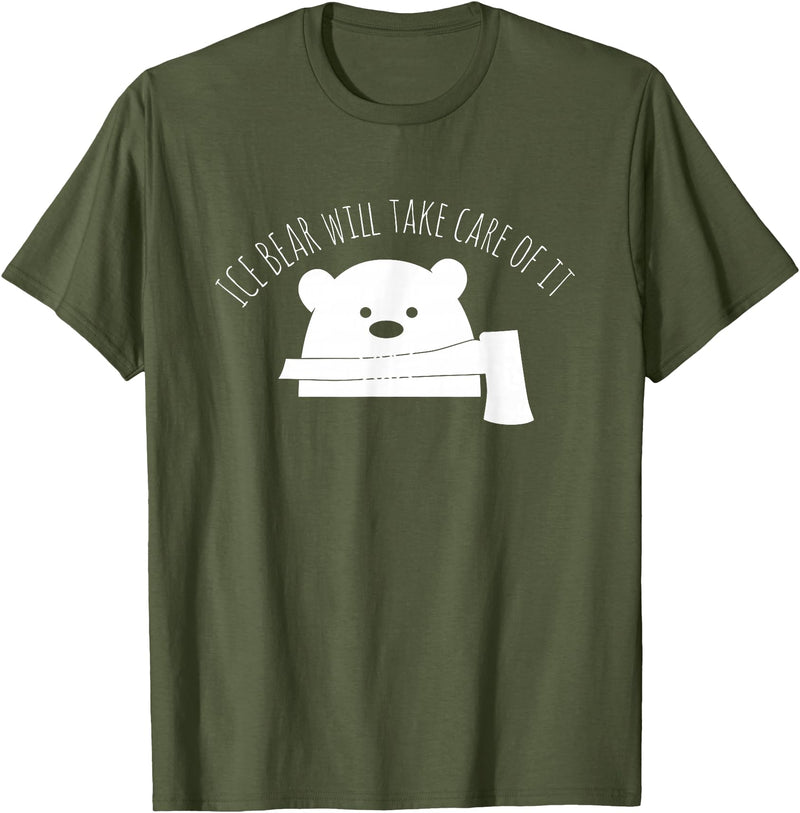 Globale Erwärmung Klimaschutz Arktik Eis Ice Bear Will Take Care Of It Polar Bear Polar Bear T-Shirt - Olive Green