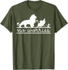 Disney Lion King No Worries Silhouette Trio T-Shirt - Olive Green