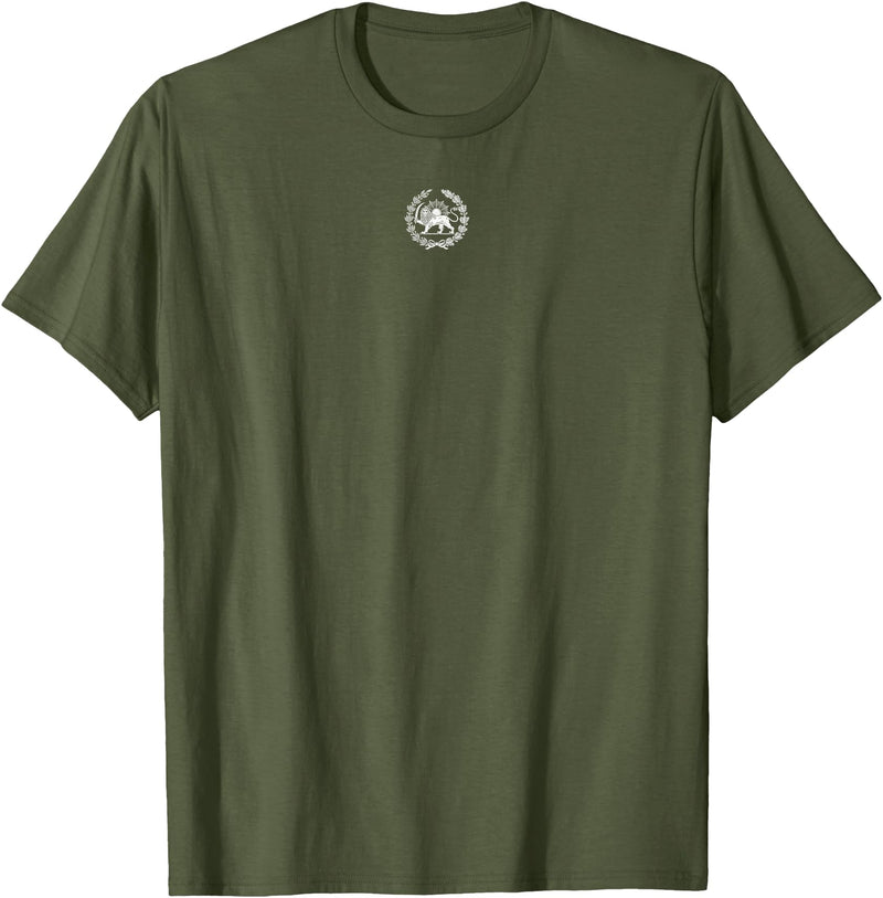 PERSIAN LION AND SUN SYMBOL IRAN PERSIAN LION AND SUN EMBLEM SYMBOL T-Shirt - Olive Green