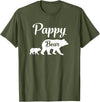 Pappy Gifts Pappy Bear Funny Gift T-Shirt - Olive Green