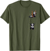 Kawaii Clothes - Anime Merch - japanese streetwear Kawaii Clothes Baby Panda Bear Pocket Panda T-Shirt - Olive Green