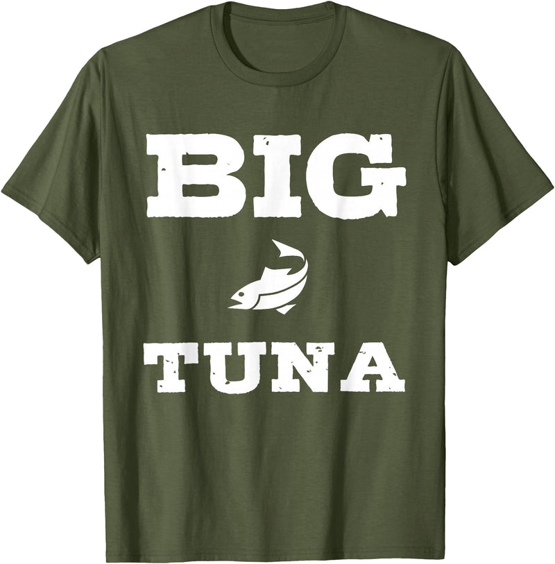 Pioneer Outdoor Tees Funny Nickname Office Tuna Fish - Big Tuna T-Shirt - Olive Green