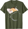 Hamster Sleeping Hammy Pajamas Nap PJs Outfit Gift Hamster T-Shirt - Olive Green