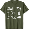 Cute Math Gifts Calculus Nerd Accessories & Stuff Funny Math Teacher Art For Men Women Cow Milk Cheese Formula T-Shirt -