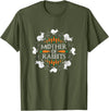 Rabbit Lovers Mother of Rabbits Cute Bunny Graphic T-Shirt in Olive Green