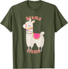 Cute Llama Shirts Drama Llama T-Shirt for Adults and Kids T-Shirt - Olive Green