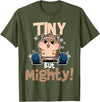 Weightlifting Hamster Tiny but Mighty! T-Shirt - Olive Green