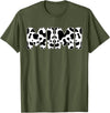 Family Matching Gifts Cow Mimi Cow Print Cow Pattern Mother's Day T-Shirt - Olive Green