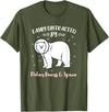 Hiking Lover Design Easily Distracted By Polar Bears and Space T-Shirt - Olive Green