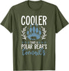Polar Bear Apparel and Gifts Funny Polar Bear Quote - Cooler Than A Polar Bear's Toenails T-Shirt - Olive Green