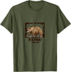 National Parks Nature Lovers Camping Apparel Katmai National Park Bear T-Shirt - Olive Green