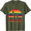 funny momma llama apparel for women & bride mom hot mamma llama needs no drama mama lama mama llama T-Shirt - Olive Green