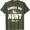 Guinea Pig Aunt Wear Guinea Pig Aunt Pet Owner T-Shirt - Olive Green