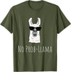 Llama Mama Apparel No Prob-Llama No Problem Cute Funny Cool Llama Alpaca Gift T-Shirt - Olive Green