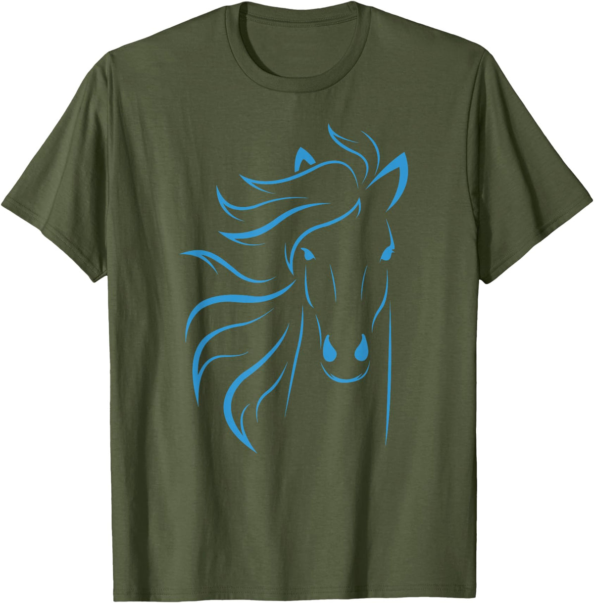 Horse Shirts Co20 Horse Lover Gifts Women's Equestrian Men Horseback Riding T-Shirt - Olive Green