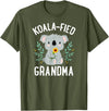 Mothers Day Stuff for Mom from Daughter or Son Koalafied Grandma Koala Bear Sunflower Floral Mothers Day T-Shirt - Olive Green