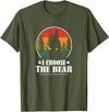 MeToo Angry Radical Feminist Gift Shirts & Hoodies Womens Retro Vintage This Is Why I Choose The Bear T-Shirt - Olive Green