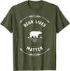 Animal Lover Save The Bears Wild Animal Tees Animal Lover Bear Lives Matter Save The Bears T-Shirt T-Shirt - Olive Green