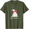 Sassy Southern Charm & Grace Cute Funny & Unique Christmas Polar Bear & Snow T-Shirt Gift T-Shirt - Olive Green