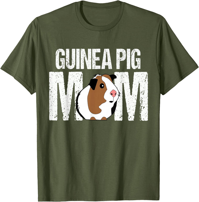Guinea Pig Shirts & Accessories Guinea Pig Mom Shirt | Funny Guinea Pig Tshirt T-Shirt - Olive Green