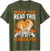 Funny Guinea Pig Gifts For Women Men Kids by DMTRY When You Read This Don't Look At My Guinea Pig T-Shirt - Olive Green