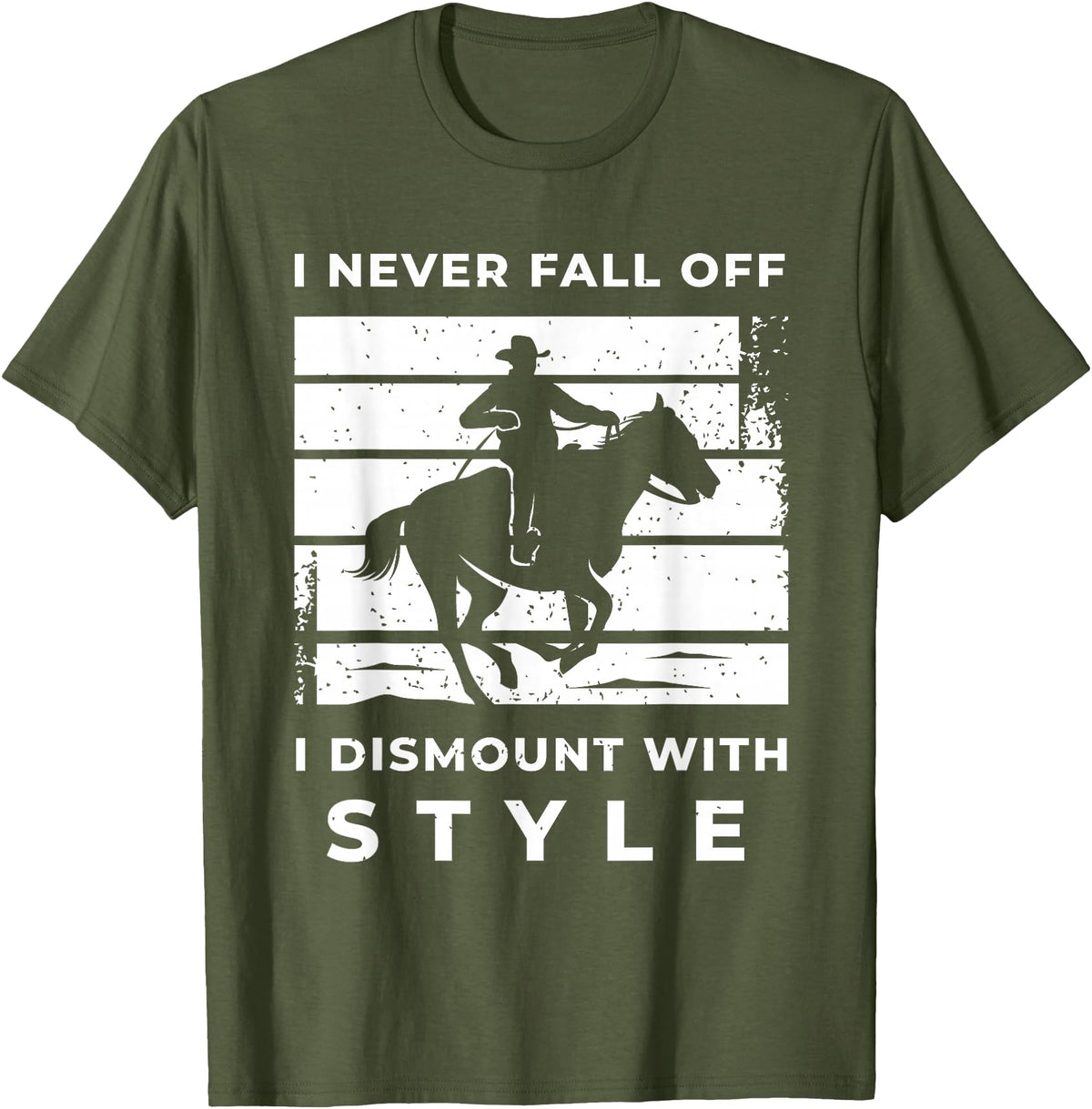 Funny Horse Quote Shirts And Equestrian Gifts Funny Horse Quote Outfit For A Lover Of Horse T-Shirt - Olive Green