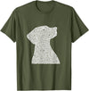 Pet Art Dog Design Dog T-Shirt - Olive Green