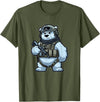Nate's SOF-Tee's Christmas Drink Infantry Polar Bear Veteran Men Women Gift T-Shirt - Olive Green