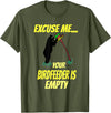 Excuse me your bird feeder is empty apparel Excuse Me Your Bird Feeder Is Empty Graphic Bear T-Shirt T-Shirt - Olive Green