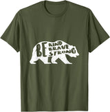 "Be Kind Brave Strong" Bear Silhouette T-Shirt