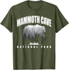 Mammoth Cave National Park USA Parks Mammoth Cave National Park Bear Souvenir US Parks T-Shirt - Olive Green