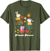 Peppa Pig Friends Forever Rebecca Rabbit & Suzy Sheep T-Shirt - Olive Green