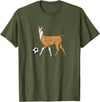 Cute Soccer Llama Tees Soccer Llama Futbol Llama T-Shirt - Olive Green