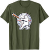 Birdmouse Polar Bear Baseball T-Shirt - Olive Green
