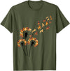 Lion Design Dandelion Lions Stuff for Lion Lover | Lion T-Shirt - Olive Green