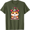 Birthday Hamster for Children Birthday Hamster T-Shirt - Olive Green