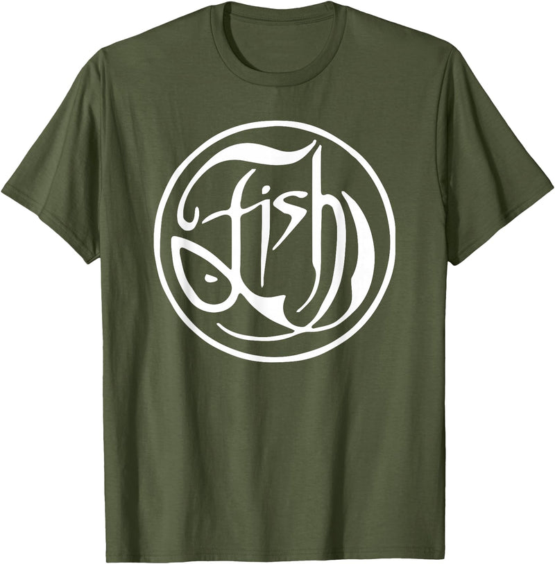 ceroveinticuatro Fish T-Shirt - Olive Green