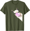 Funny Llama shirt animals costume girls mens Vintage Llama Women Shirt Llama Lovers for kids and girls T-Shirt - Olive Green