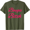 Mood wear Bougie Bitch T-Shirt - Black, Small - Modern Fun, Letter Print - Halloween, Party, Birthday, Christmas - Women,